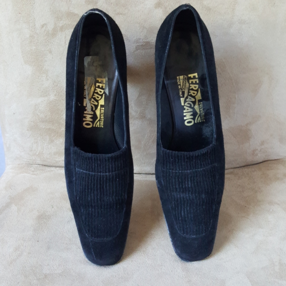 Salvatore Ferragamo Suede Heels